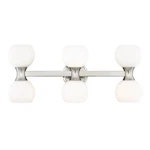 Z-lite Artemis Light Vanity, Brushed Nickel/matte Opal 494-6V-BN. Fixed Price $192.00.