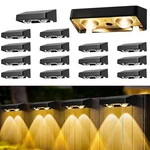 Esunyd Solar Fence Lights Outdoor 16 Pack - Black. Fixed Price $51.94.