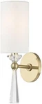 Birch Collection Aged Brass One Light Wall Sconce By Hudson Valley 9951-AGB. Fixed Price $660.99.