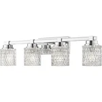 Z-lite 6101-4V-CH Jacqueline Light 31.5 Inch Chrome Bathroom Vanity Wall. Fixed Price $215.90.