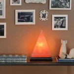 Himalayan Handcrafted Pyramid Salt Lamp, Amber Glow Light With Bulb,unique. Fixed Price $53.00.