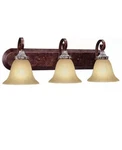 Hampton Bay 3-LIGHT Oxide Brass With Mystique Silver Bathroom Vanity 261865. Fixed Price $25.95.
