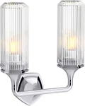 Kohler 2-LIGHT Vintage Wall Sconce Polished Chrome Damp Rated Fixture. Fixed Price $353.99.