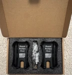 Magnetic Handgun 2 Pack American Flag Design Black Wall Mountable Hardware. Fixed Price $19.29.