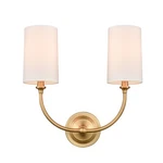 Innovations Lighting Giselle Sconce, Satin Gold/off-white 372-2W-SG-S1. Fixed Price $195.80.