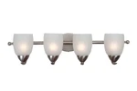 Yosemite Home Decor Mirror Lake 4-LIGHT Brushed Nickel Bathroom Vanity. Fixed Price $109.99.