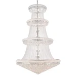 Elegant Lighting V1800G62/RC Primo 56 62"W Crystal Empire - Chrome. Fixed Price $12950.00.