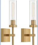 Wall Sconces Wireless Led Rechargeable Battery Operated Remote Control Set Gold. Fixed Price $69.99.