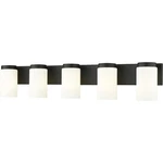Z-lite 746-5V-MB Burk Light 38 Inch Matte Black Bath Vanity Wall. Fixed Price $288.00.