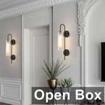 Bokt L0293E01G -1 Light Mid Century Modern Long Wall Sconce, Black/white. Fixed Price $75.69.