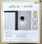 Allen Roth Heacock 1-LIGHT Bronze Transitional Incandescent Wall Sconce New. Fixed Price $34.95.