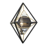 Varaluz 353W01 Marcia 14" Tall Wall Sconce - Matte Black / French Gold. Fixed Price $299.00.