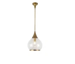Kuzco Alora Mood Hazel 60-WATT 1-LIGHT Aged Brass/matte Opal Glass Pendant. Fixed Price $149.90.