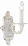 Crystorama Paris Market 9 1/2"H Antique White Wall Sconce. Fixed Price $138.00.
