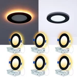 Recessed Lights Inch Pack Black Dimmable 9W Canless Wafer RL4-B6P Cycevsun. Fixed Price $124.99.