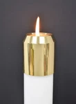 Solid Brass Follower For 1/2" Diameter Paschal Candles. Fixed Price $55.00.