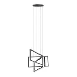 Feit 3-RECTANGLE Chandelier Led Hanging Light Pendant Black & White 2800 Lumen. Fixed Price $54.00.