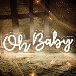 Attneon Oh Baby Sign For Wall Decorneon Light Up Backdrop. Fixed Price $32.82.