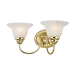 Livex Lighting 1532 Brass Edgemont Bathroom Vanity Bar With 2-LIGHTS. Fixed Price $129.96.