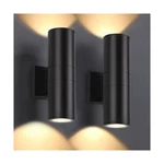 Dimmable Wall Lights Outdoor Packs, Integrated Led Cylinder Up Down 12W 2700K. Fixed Price $49.99.