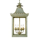 Golden Lighting 0838-4P Vintage Sage Finley 4-LIGHT 16"W Taper Candle Pendant. Fixed Price $439.99.
