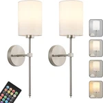 Battery Operated Wall Sconces Set Of Two,wireless 20.6 Inch, Nickel. Fixed Price $89.58.