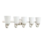 Craftmade Grace Lt Vanity Light, Brushed Nickel W/white Frosted 41905-BNK. Fixed Price $164.99.