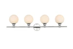 Elegant Lighting LD7317W38 Cordelia 4 10" Tall Bathroom - White. Fixed Price $133.10.