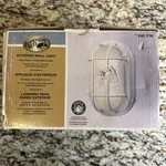 Hampton Bay 240-236 Exterior Wall Light White Finish. Fixed Price $25.00.