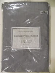 Platinum Collection Crushed Voile Sheer Scarf Valance 50"W X 216"L - Grey. Fixed Price $16.99.