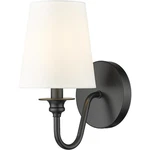Z-lite 7509-1S-MB Gianna Light 5.5 Inch Matte Black Wall Sconce. Fixed Price $94.00.