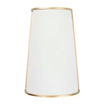 Varaluz Coco Light Wall Sconce, Matte White/french Gold - 364W02MWFG. Fixed Price $199.20.