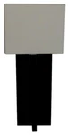 Sonneman 4436.32 Montana 1 Light Wall Sconce With White Linen Shade Black Bronze. Fixed Price $268.95.