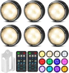 Tecomlight Led Puck Lights With Remote Control, Battery Operated Wireless Closet. Fixed Price $33.08.