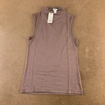 River Island Women's Us Size 2 Light Brown Draped High Neck Sleeveless Top Nwt. Fixed Price $15.87.
