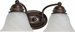 Nuvo 60/345 Empire Two Light Vanity With Alabaster Glass, Old Bronze. Fixed Price $69.99.