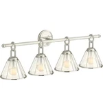 Kohler Terret 4-LIGHT Bathroom Vanity 33" Brushed Nickel. Fixed Price $159.00.