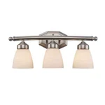 Bel Air Lighting Ashlea 22 3-LIGHT Brushed Nickel Bathroom Vanity Fixture. Fixed Price $25.99.