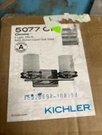 Kichler 5077CH Hendrik 2-LIGHT 15" Chrome Vanity W/ Satin Etched Glass. Fixed Price $104.99.