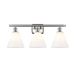 Innovations Ballston Cone Light Vanity, Sn/frost 516-3W-SN-GBC-81. Fixed Price $440.00.