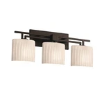 Justice Design Fusion Aero 3-LT Bath Oval, Ribbon/black FSN-8703-30-RBON-MBLK. Fixed Price $312.00.