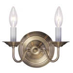 Livex Lighting Williamsburg Wall Sconce Antique Brass 5018-01. Fixed Price $89.96.