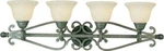 Maxim Manor 12214FIST Wide Bath Light Fixture Slate 37" New *no Glass Shades*. Fixed Price $149.95.