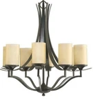 Quorum International 6096-8-86 Atwood 1 Tier Up Lighting Chandelier. Fixed Price $403.00.