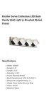 Elan Light Gorve Collection, Bath Vanity. Kichler Company. Fixed Price $275.00.