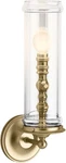 Kohler Damask 1-LIGHT Wall Sconce Polished Nickel Clear Glass 17 Inch. Fixed Price $307.00.