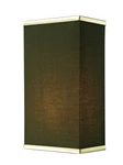 Z-lite Rego Brushed Nickel With Chocolate Brown Fabric Shade Wall Sconce. Fixed Price $59.99.