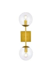 Elegant Lighting LD2357 Neri 6"W Vanity - Brass. Fixed Price $92.00.