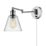 Globe Electric Leclair 1-LIGHT Chrome Swing Arm Wall Sconce. Fixed Price $30.52.