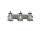 Home Decorators Georgina 24 In. 3-LIGHT Weathered Iron Industrial Indoor Vanity. Fixed Price $39.00.